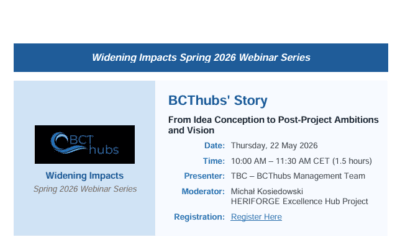Launch of the Widening Impacts Spring 2026 Webinar Series with the BCThubs Project