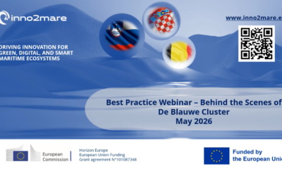 Inno2mare Best Practice Webinar: Learning from De Blauwe Cluster’s Experience in the Sustainable Blue Economy