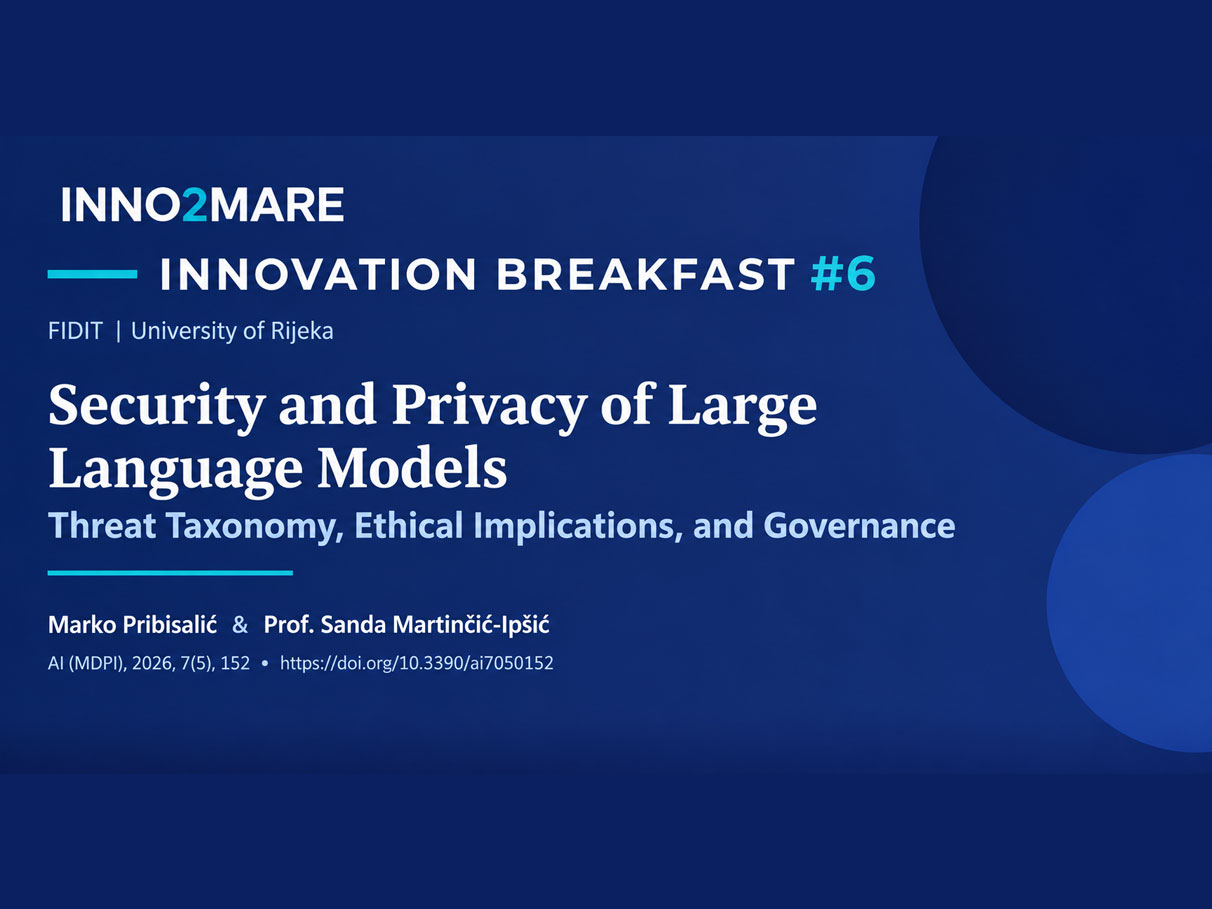 INNO2MARE Innovation Breakfast #6 Explores AI Security in Maritime Applications