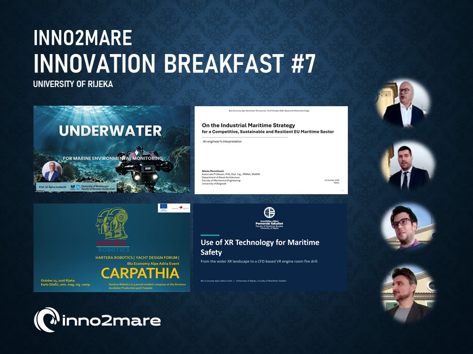 INNO2MARE Innovation Breakfast #7 – University of Rijeka