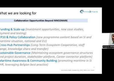INNO2MARE presentation: collaboration opportunities beyond INNO2MARE