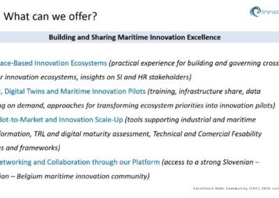 INNO2MARE presentation: what we can offer